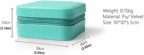 Jewellry Organizer Case Jewelry Box Small Watch Lipstick Storage Box Ladies Gift PU Leather Travel Jewelry Storage Box,for Rings Earrings Necklace Bracelets