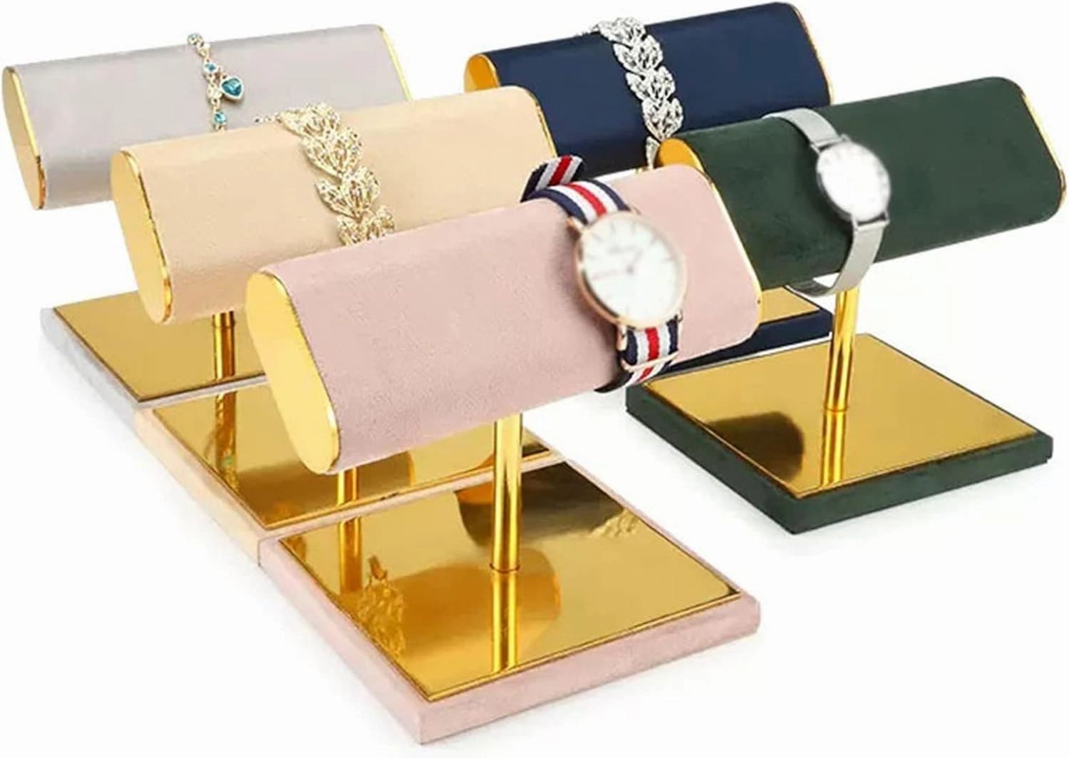 Jewelry Organizer Holder for Bracelet with T-Bar Jewelry Display Stand Organizer for Jewelry Holder for Bracelet Holder for Watch for Home Organization Jewelry Holder