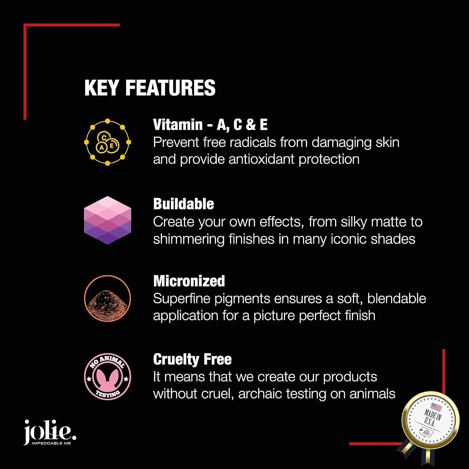 Jolie Blush Perfect Pressed Cheek Color, Highly Pigmented Long-Lasting Intense Color, Picture Perfect Finish, (Pink Peony)