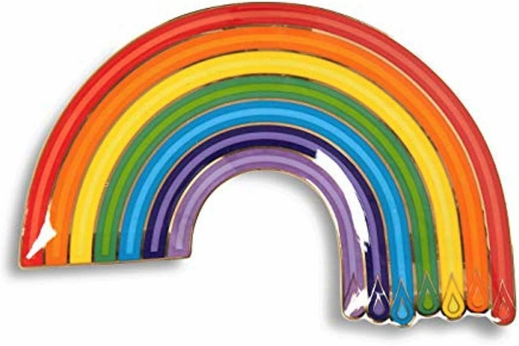 Jonathan Adler Dripping Rainbow Trinket Tray, Multi