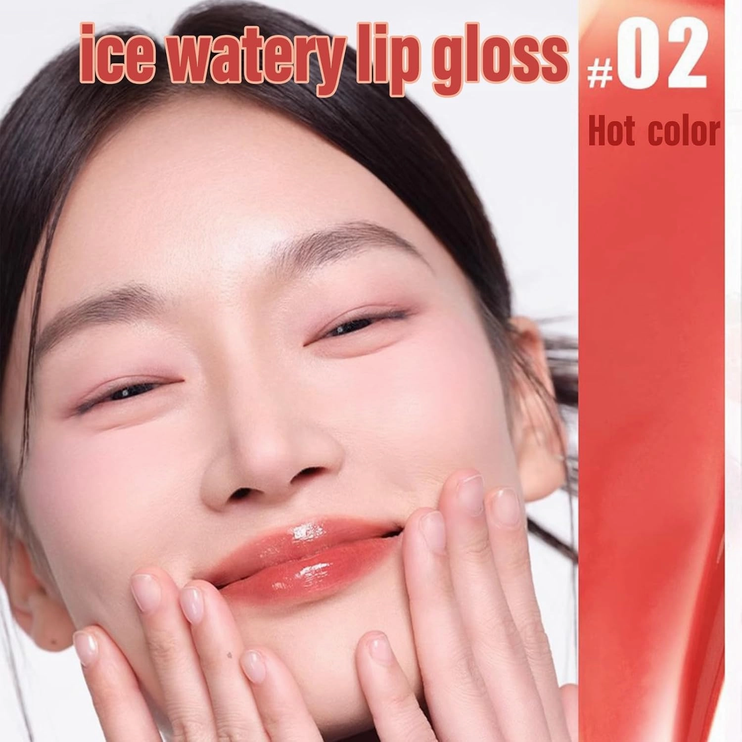 Judy Doll Lip Gloss, Judy Doll Ice Watery Lip Gloss, Jelly Hydrating Lip Gloss, Moisturizing Nonstick Tinted Gloss Lips Oil (07#)