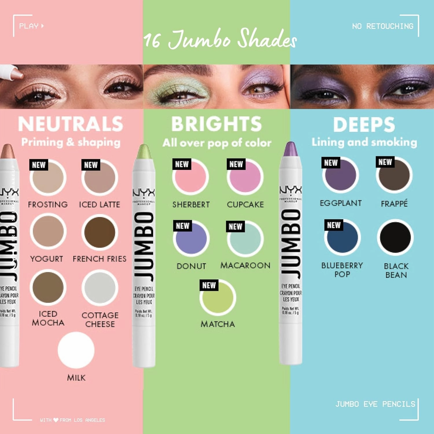 Jumbo Eye Pencil, Blendable Eyeshadow Stick & Eyeliner Pencil - French Fries
