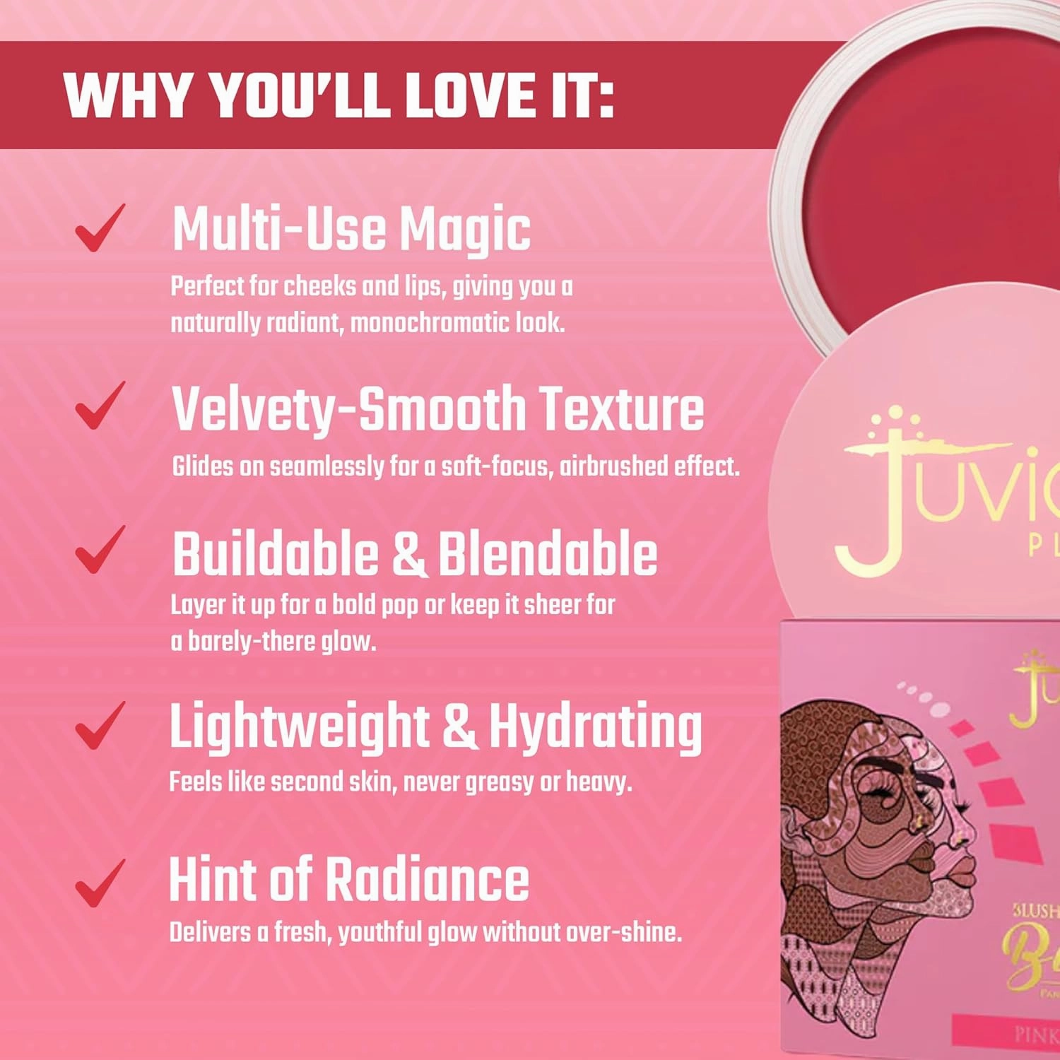 Juvia's Place Blushed Cream Blush - Pink Passion