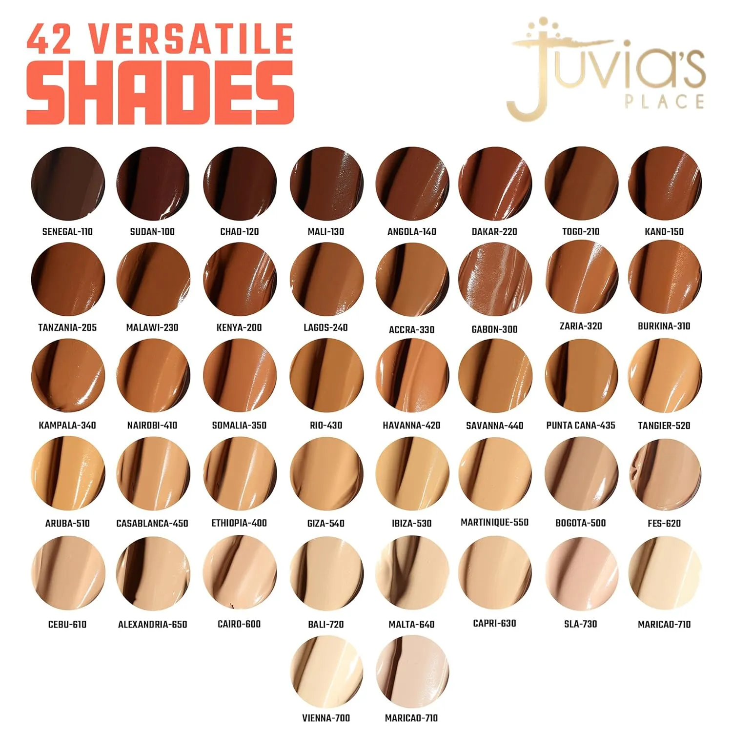Juvia's Place I Am Magic Velvety Matte Liquid Foundation 550 - Martinique - Medium w/Neutral, Warm Undertone