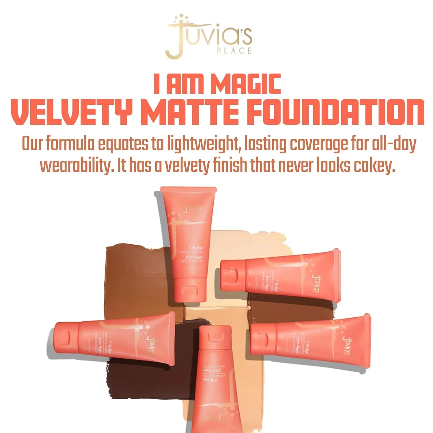 Juvia's Place I Am Magic Velvety Matte Liquid Foundation 550 - Martinique - Medium w/Neutral, Warm Undertone