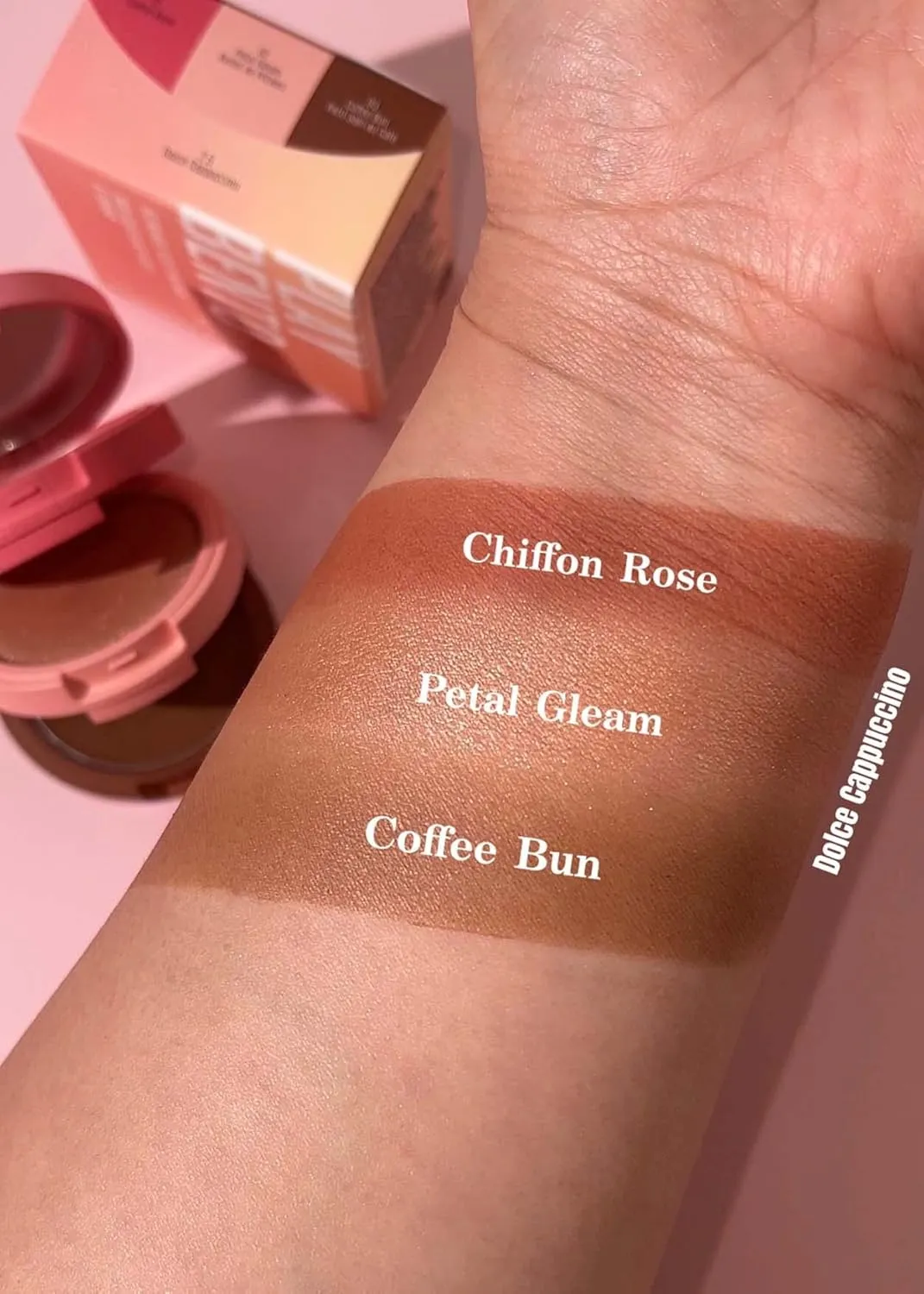 KAJA 3 Colors Palette - Play Bento_Dolce Cappuccino | Powder Blusher, Highlighter, Cream Bronzer, Creamy Application, with Mango Seed Butter, Powdery Finish, Lightweight Formula, Neutral