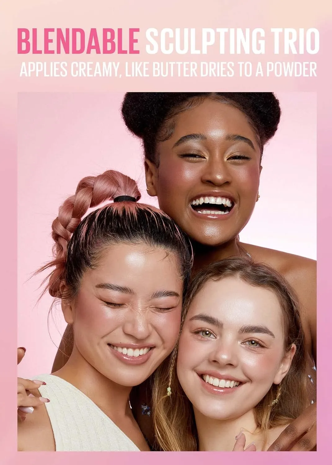 KAJA 3 Colors Palette - Play Bento_Dolce Cappuccino | Powder Blusher, Highlighter, Cream Bronzer, Creamy Application, with Mango Seed Butter, Powdery Finish, Lightweight Formula, Neutral