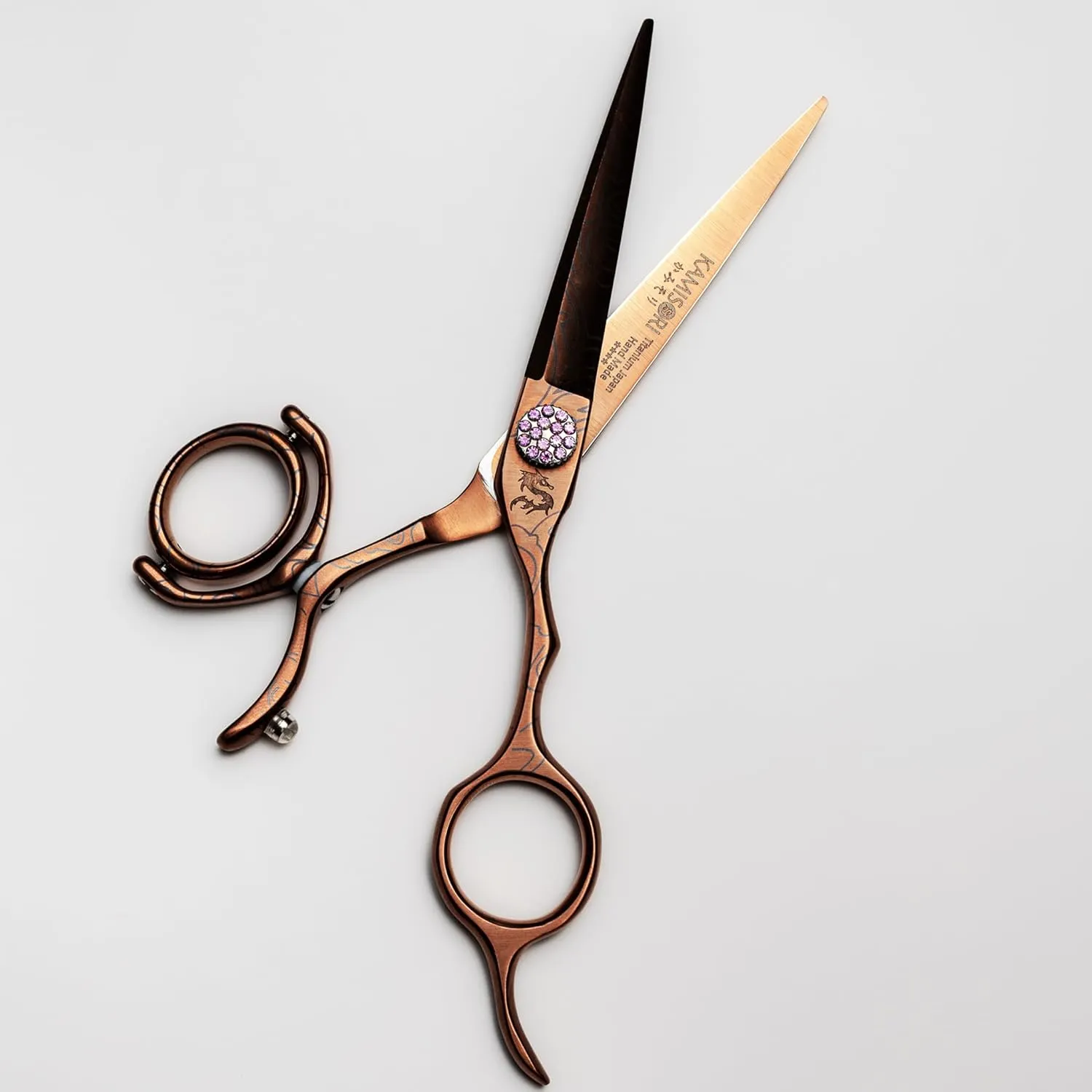 KAMISORI Jewel III Double Swivel Hair Cutting Scissors (Size: 6.0 Inch)