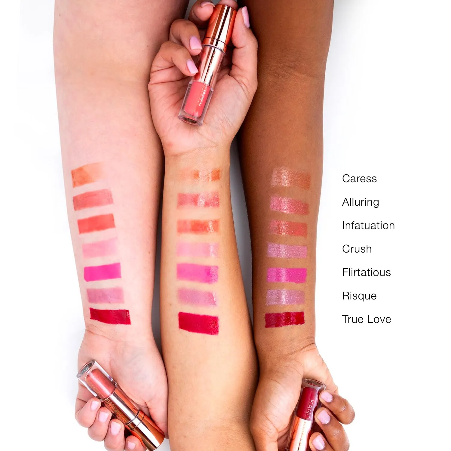 Kandi Koated Liquid Satin [Risque] Liquid Lip Color with High-Shine Finish | Rich Colors, Moisturizing Lip Shine, Paraben-Free, Cruelty-Free | Beauty & Makeup