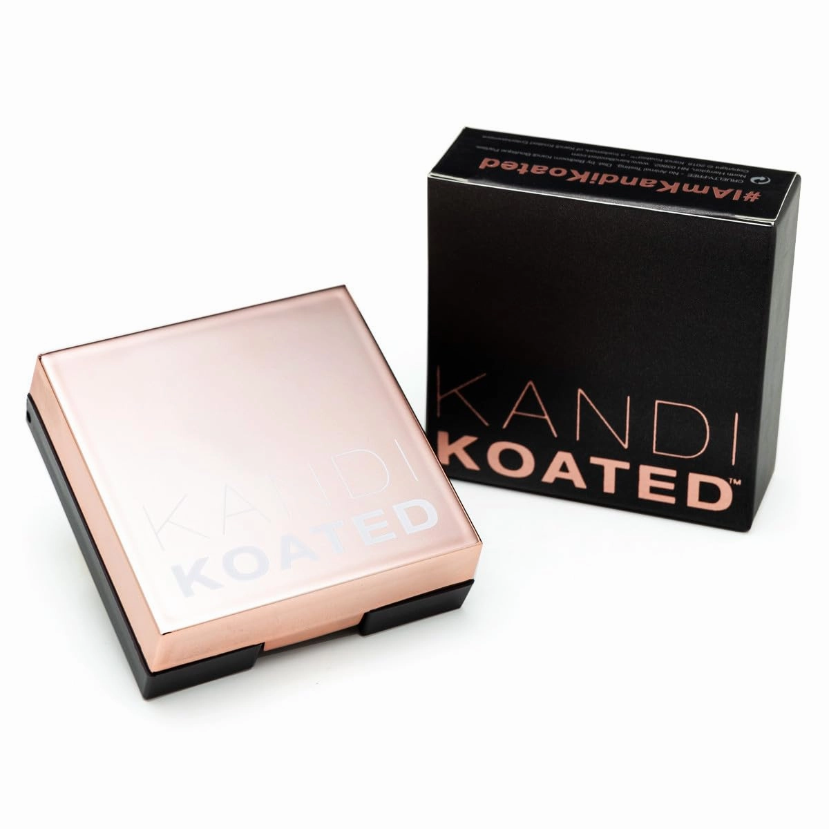 Kandi Koated Chic to Chic [Making Me Blush] Peachy Coral Blush in Rose Gold Compact, Intense Color Blush by Kandi Burruss | Paraben-Free, Cruelty-Free | Beauty & Makeup