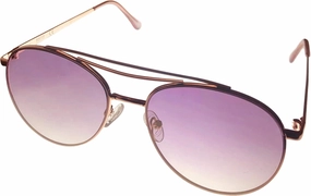 Kenneth Cole Reaction Shiny Rose Gold Mens Metal Aviator Sunglass KC1365 28Y
