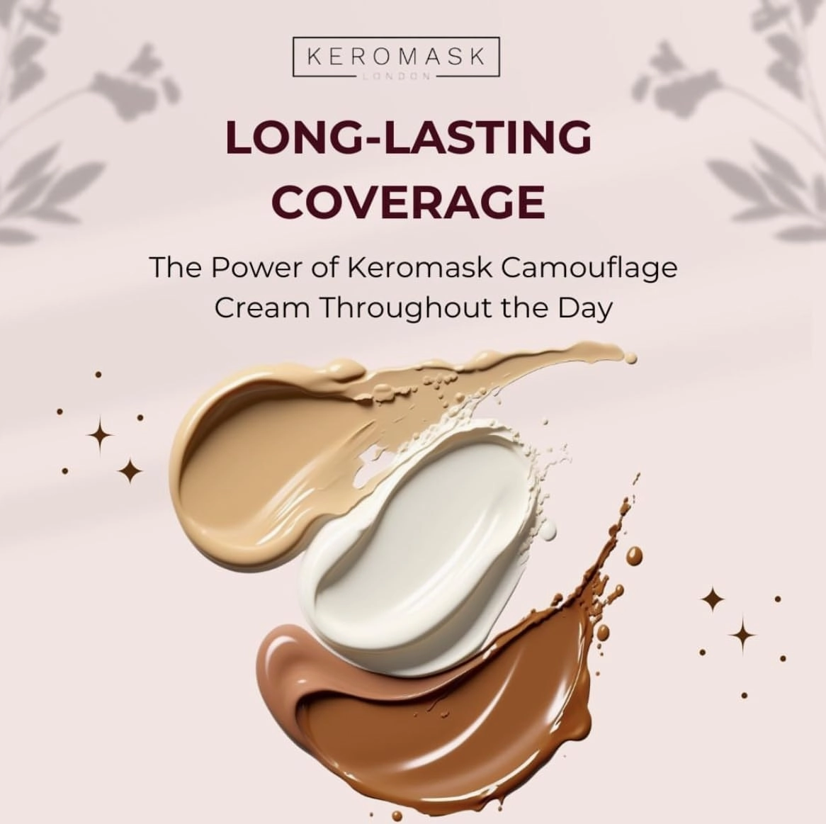 Keromask Full Coverage Concealer | Medium No 1 | Camouflage Makeup | Waterproof Concealer | Hypoallergenic | Vitiligo, Tattoo, Rosacea, Tattoo Cover |24 Shades