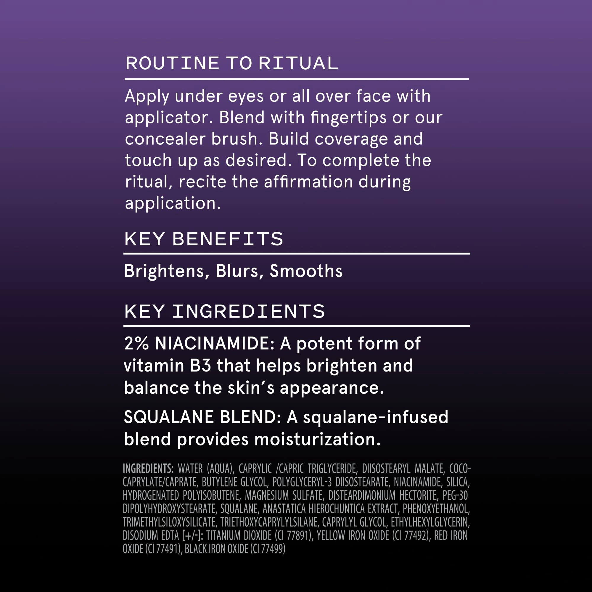 Keys Soulcare It's Like Skin 2-In-1 Concealer   Tint, Brightens & Blurs with Niacinamide & Squalane for Radiant Skin, Vegan, Cruelty-Free, 1 Fl Oz
