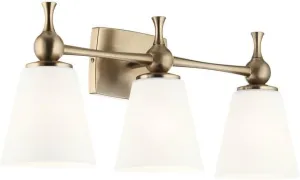 Kichler Cosabella 3 Light in Champagne Bronze, 24" W x 10.25" H,55092