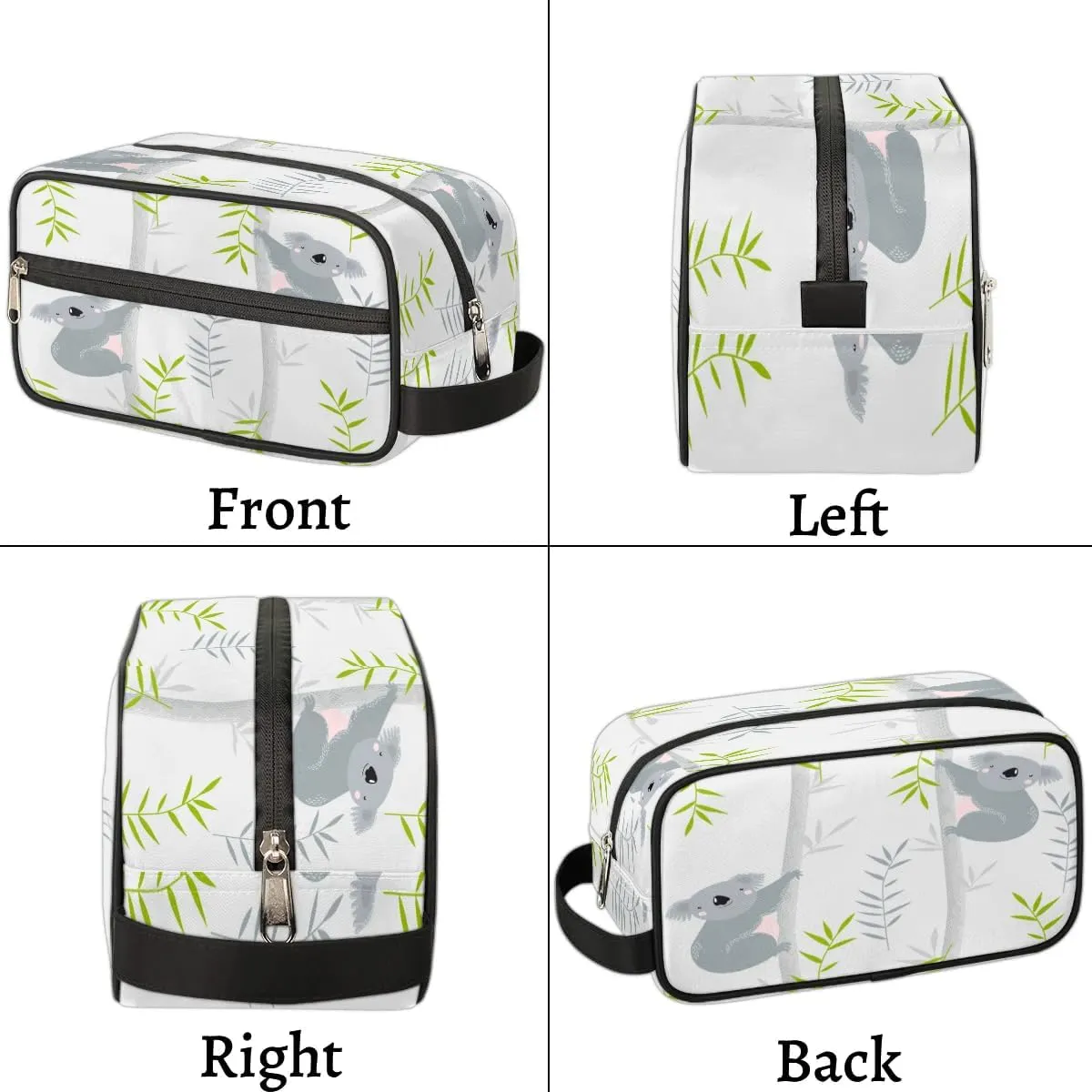 Koalas Paint Travel Toiletry Bag for Women Men Small Cosmetic Makeup Organizer Water Resistant Shaving Bag Portable Make Up Bag Storage Bags with Handle