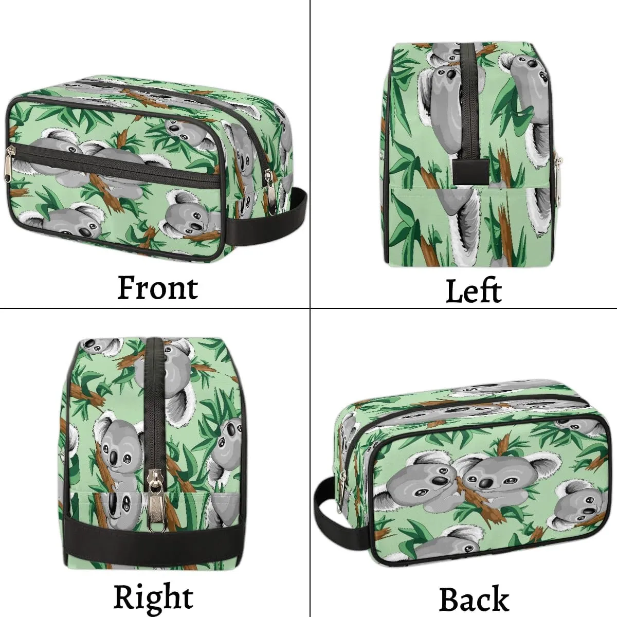Koalas Tree Travel Toiletry Bag for Women Men Small Cosmetic Makeup Organizer Water Resistant Shaving Bag Portable Make Up Bag Storage Bags with Handle