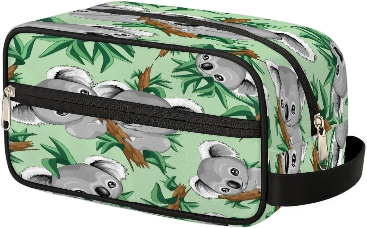 Koalas Tree Travel Toiletry Bag for Women Men Small Cosmetic Makeup Organizer Water Resistant Shaving Bag Portable Make Up Bag Storage Bags with Handle