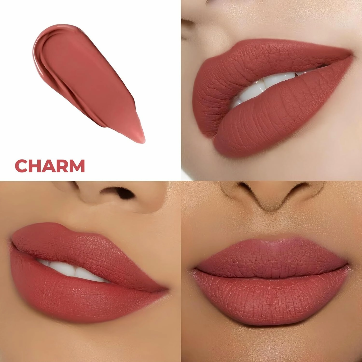KOKO’E Cosmetics Liquid Lipstick for Women, Waterproof Lip Sticks for Girls, Ideal Long Lasting Matte Lipstick for Ladies, Perfect Lightweight Lip Stains Color Makeup (Charm)