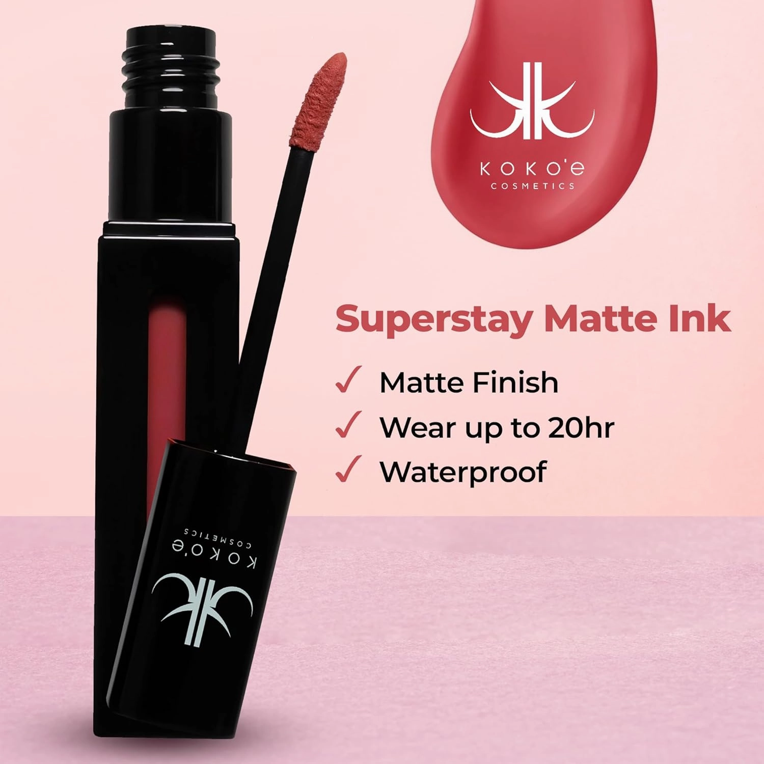 KOKO’E Cosmetics Liquid Lipstick for Women, Waterproof Lip Sticks for Girls, Ideal Long Lasting Matte Lipstick for Ladies, Perfect Lightweight Lip Stains Color Makeup (Undercover)