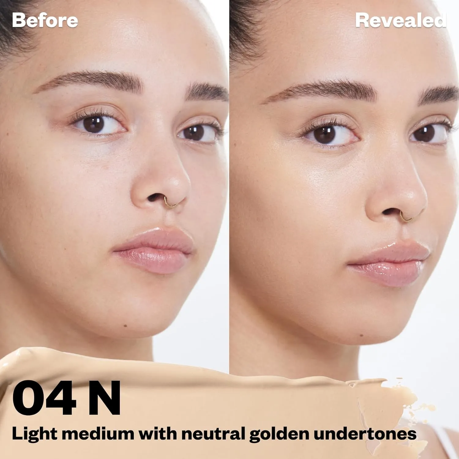 Kosas Revealer Concealer - Medium Coverage Makeup with Hyaluronic Acid, Conceals Dark Circles Under Eyes, Dark Spots and Blemishes   Brightens, Hydrates, Long-Lasting & Vegan, (Tone 04 N)