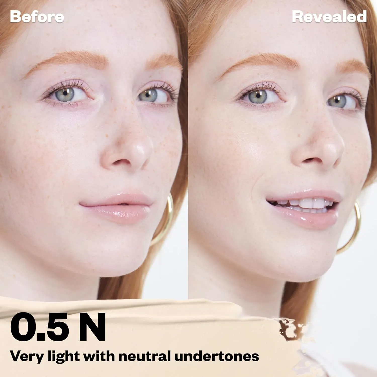Kosas Revealer Concealer - Medium Coverage Makeup with Hyaluronic Acid, Conceals Dark Circles Under Eyes, Dark Spots and Blemishes   Brightens, Hydrates, Long-Lasting & Vegan, (Tone 0.5 N)