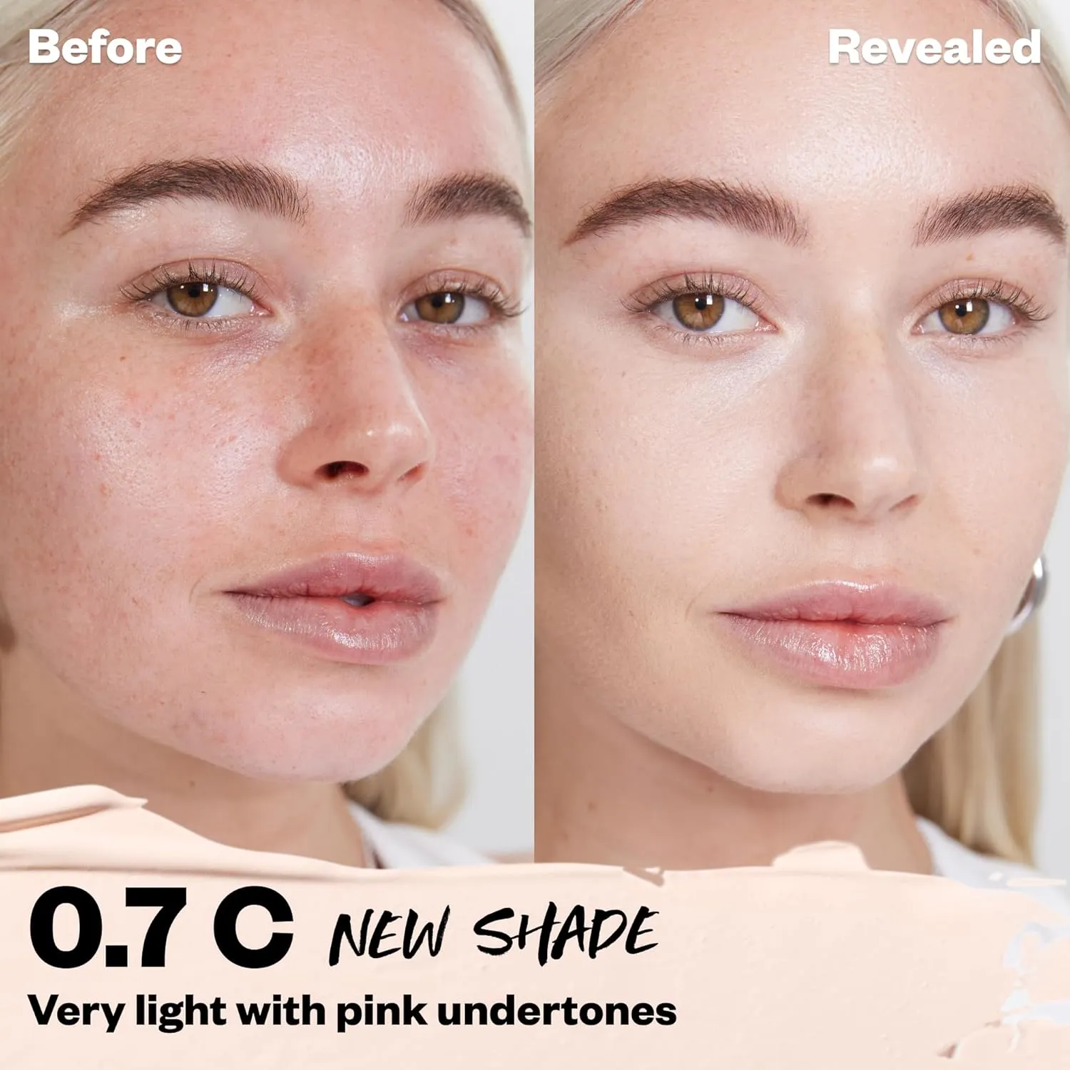 Kosas Revealer Concealer - Medium Coverage Makeup with Hyaluronic Acid, Conceals Dark Circles Under Eyes, Dark Spots and Blemishes   Brightens, Hydrates, Long-Lasting & Vegan, (Tone 0.7 C)