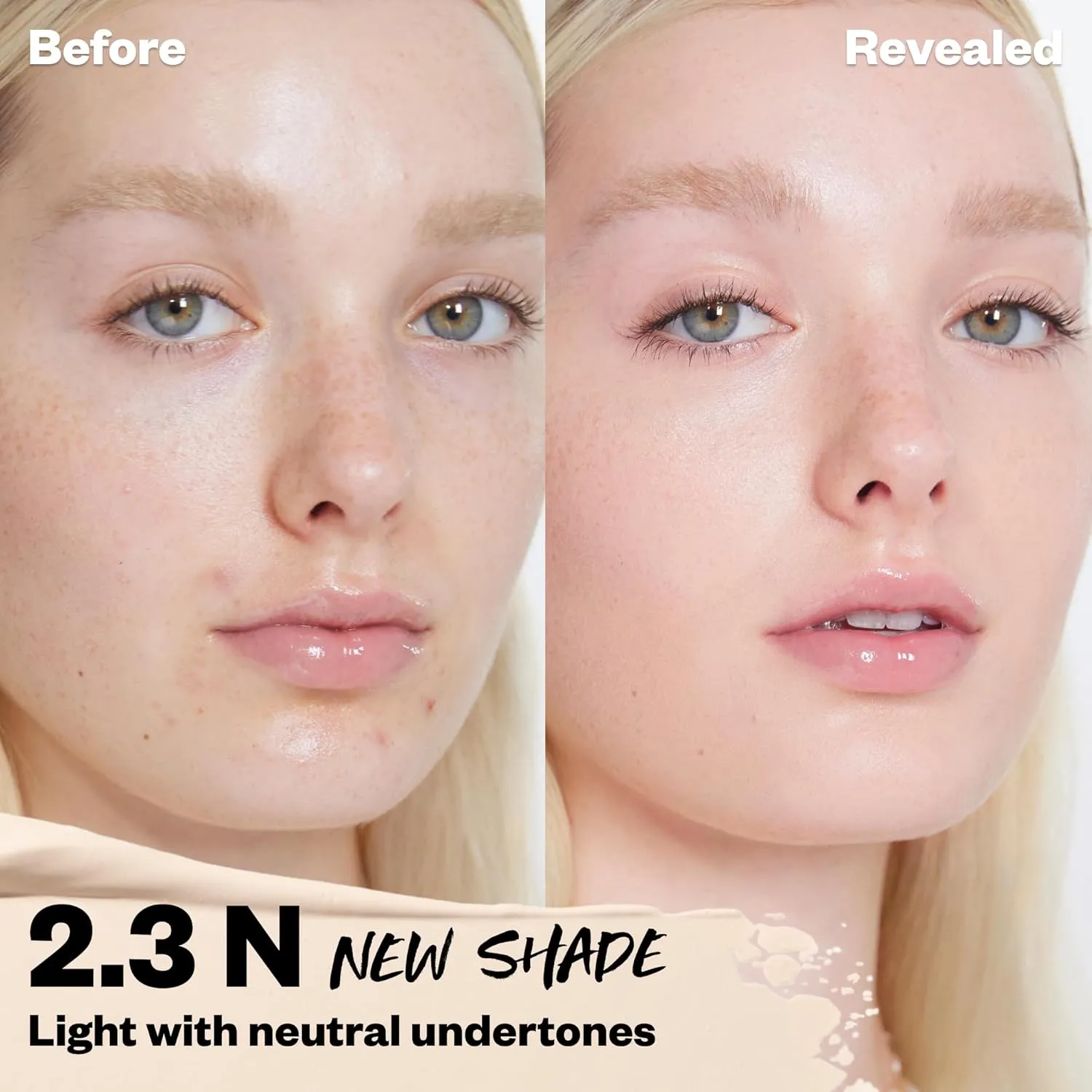 Kosas Revealer Concealer - Medium Coverage Makeup with Hyaluronic Acid, Conceals Dark Circles Under Eyes, Dark Spots and Blemishes   Brightens, Hydrates, Long-Lasting & Vegan, (Tone 2.3 N)