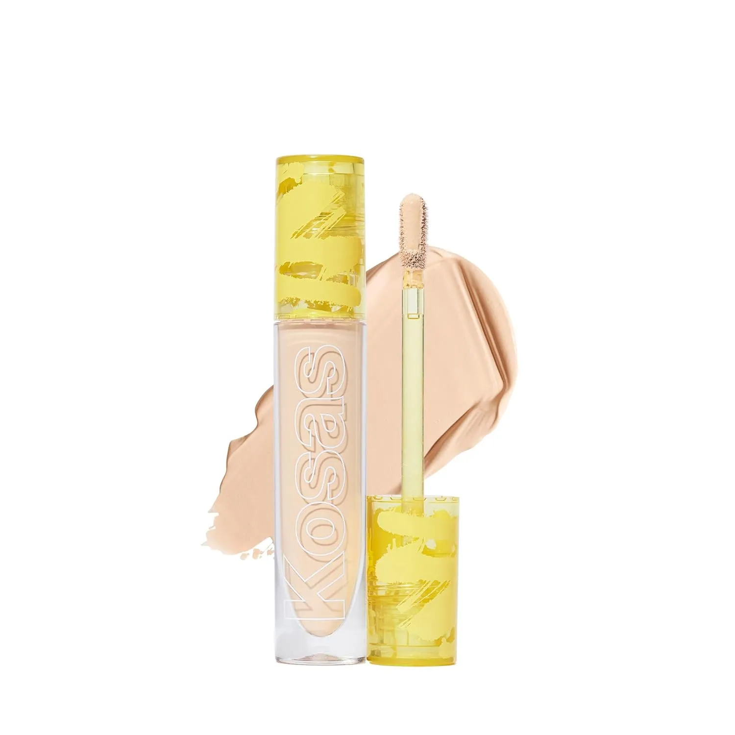 Kosas Revealer Concealer - Medium Coverage Makeup with Hyaluronic Acid, Conceals Dark Circles Under Eyes, Dark Spots and Blemishes   Brightens, Hydrates, Long-Lasting & Vegan,(Tone 03 W)