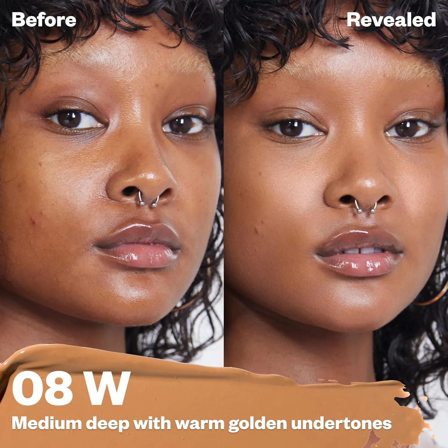 Kosas Revealer Concealer - Medium Coverage Makeup with Hyaluronic Acid, Conceals Dark Circles Under Eyes, Dark Spots and Blemishes   Brightens, Hydrates, Long-Lasting & Vegan,(Tone 08 W)