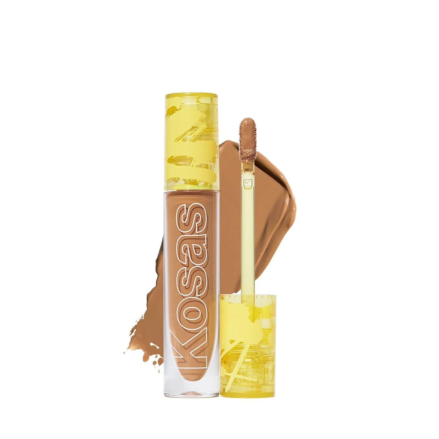 Kosas Revealer Concealer - Medium Coverage Makeup with Hyaluronic Acid, Conceals Dark Circles Under Eyes, Dark Spots and Blemishes   Brightens, Hydrates, Long-Lasting & Vegan,(Tone 8.1 O)