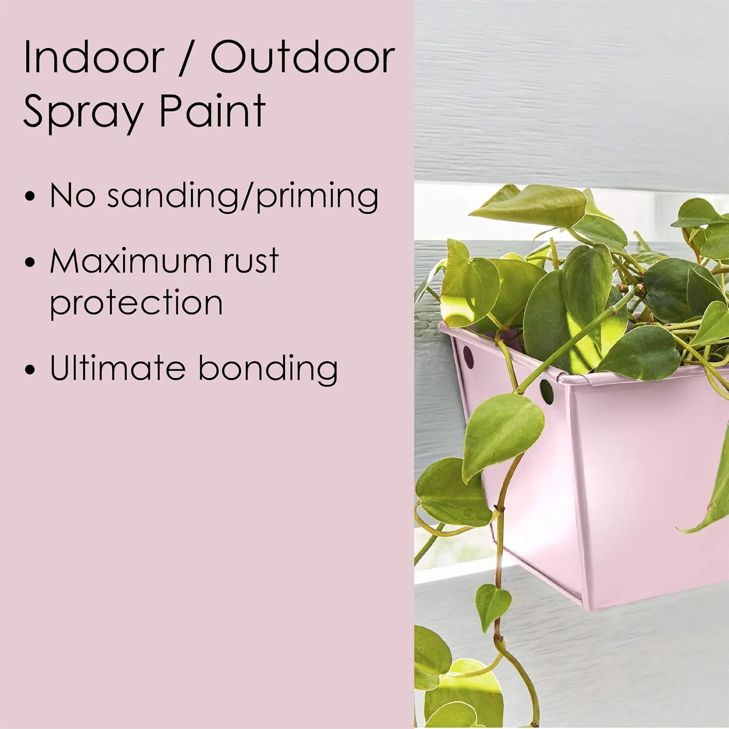 Krylon Fusion All-In-One Adhesive Spray Paint for Indoor/Outdoor Use, 12 oz, Pink Blush