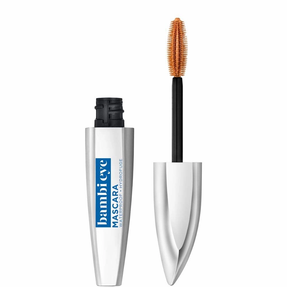 L'Oreal Paris Makeup Bambi Eye Mascara, Lasting Volume, Length & Lift, Doe-Eye Definition, No Clumping or Smudging, Waterproof, Blackest Black, 0.21 Fl Oz