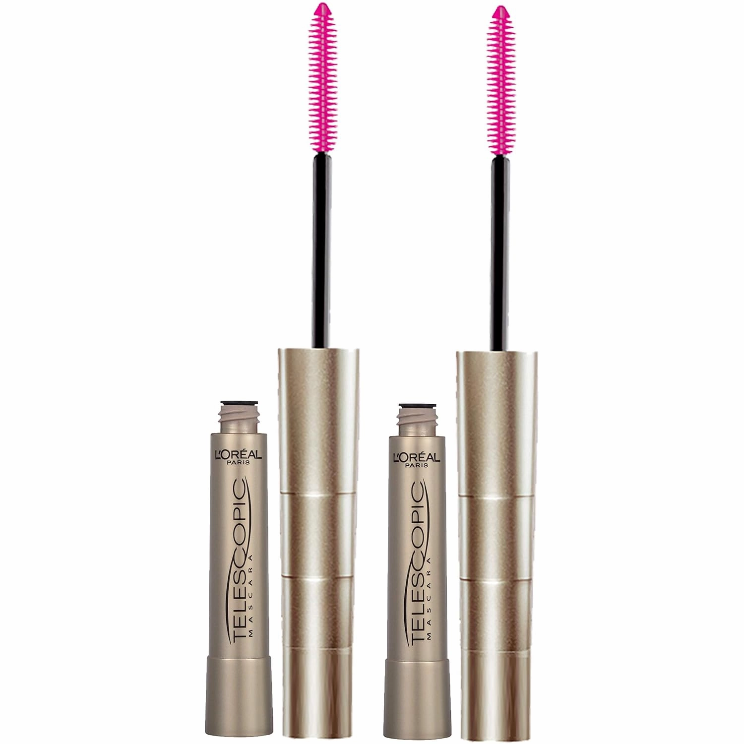 L'Oreal Paris Makeup Telescopic Original Lengthening Mascara, Blackest Black, 0.27 Fl Oz (1 Count)