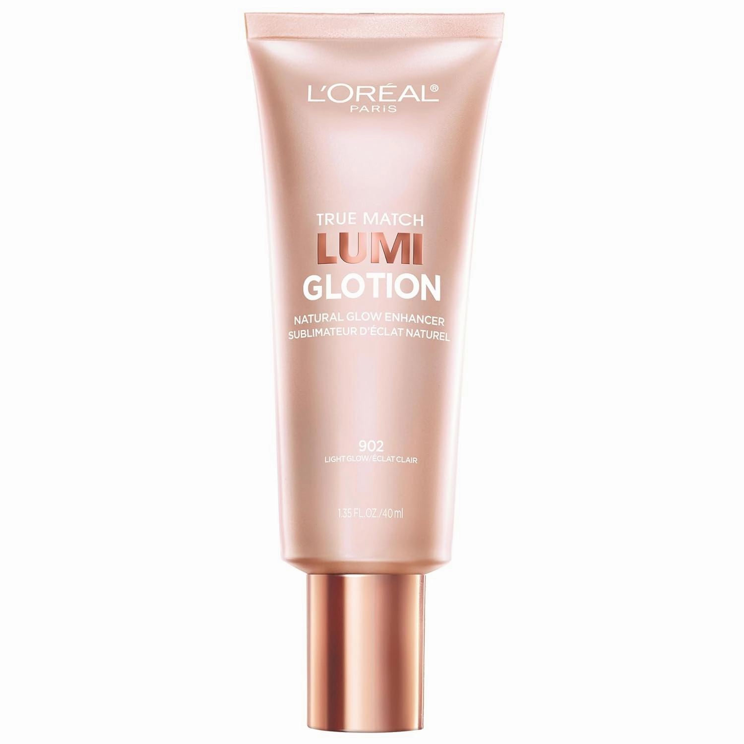 L'Oreal Paris Makeup True Match Lumi Glotion, Natural Glow Enhancer & L'Oreal Paris Age Perfect Radiant Serum Foundation with SPF 50, Nude Beige, 1 Ounce