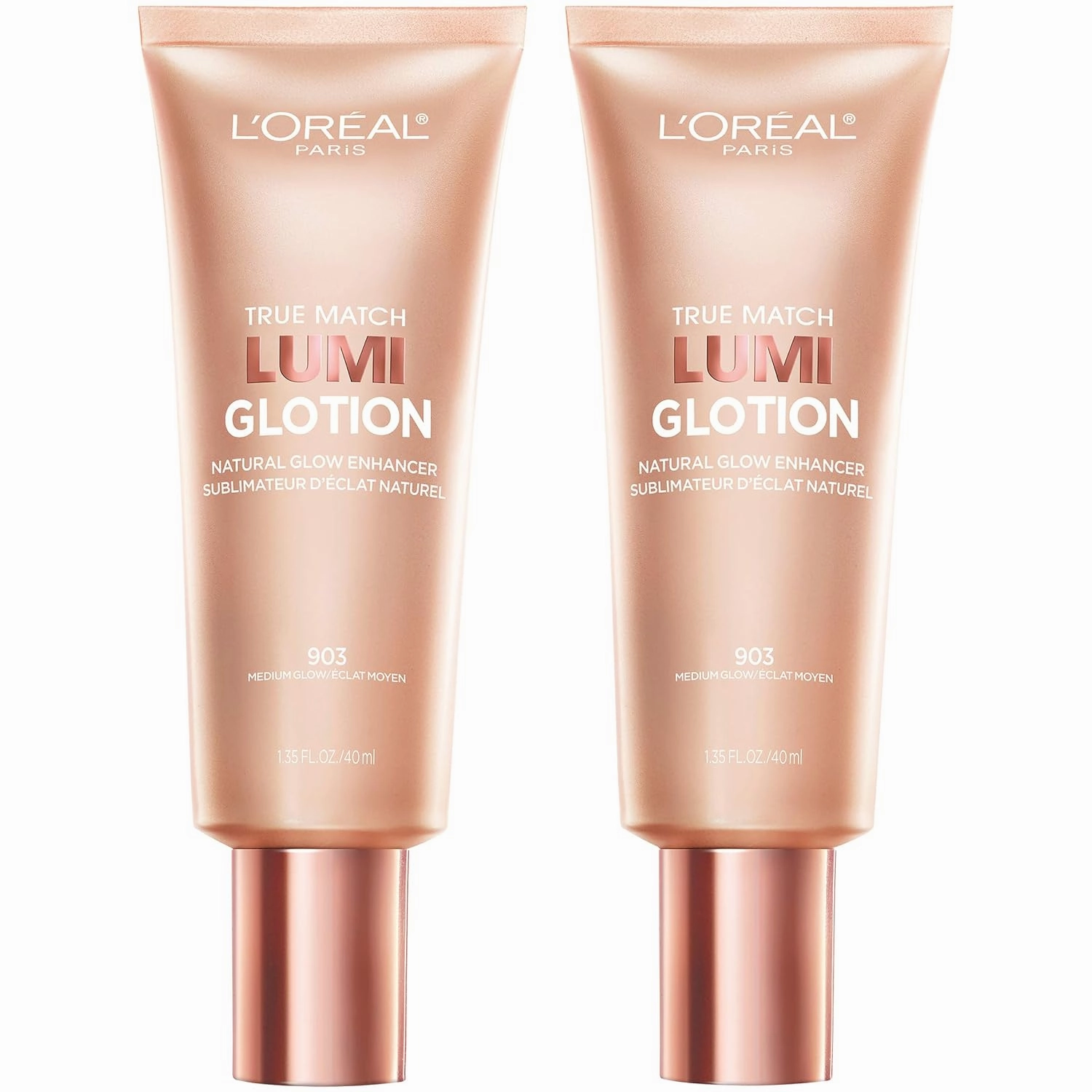 L'Oreal Paris Makeup True Match Lumi Glotion, Natural Glow Enhancer, Illuminator Highlighter, Bronzing Drops For a Sun-Kissed Glow, 903 Medium