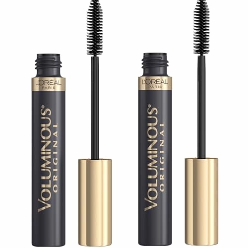 L’Oreal Paris Original Voluminous Mascara, Building Mascara Volume and Length Formula, Washable, Carbon Black, 0.26 Fl Oz., 1 Count