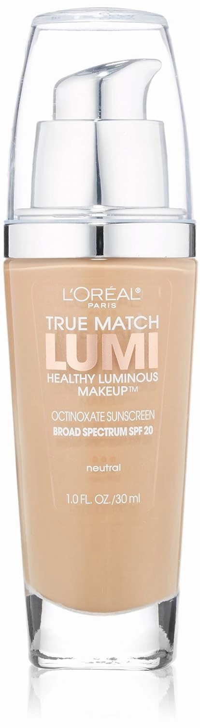 L'Oreal Paris True Match Lumi Healthy Luminous Makeup, Neutral, 1 fl; oz.