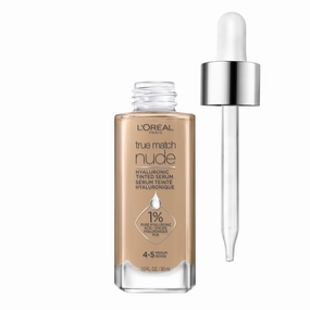 L'Oreal Paris True Match Nude Hyaluronic Tinted Serum Foundation with 1% Hyaluronic acid, Rosy Light 1-2.5, 1 fl. oz.