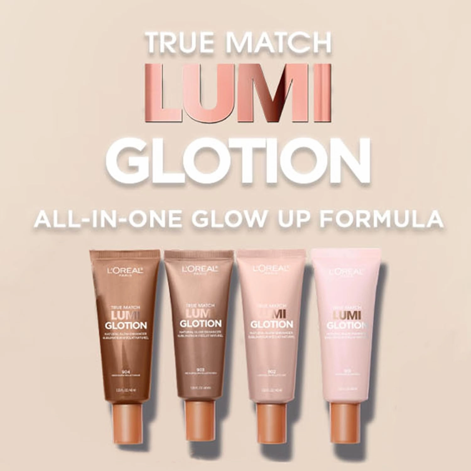 L'Oréal Paris Makeup True Match Lumi Glotion Natural Glow Enhancer Lotion Fair 1.35oz & Magic Skin Beautifier BB Cream Tinted Moisturizer Fair 1fl oz