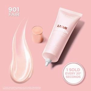 L'Oréal Paris Makeup True Match Lumi Glotion Natural Glow Enhancer Lotion Fair 1.35oz & Magic Skin Beautifier BB Cream Tinted Moisturizer Fair 1fl oz