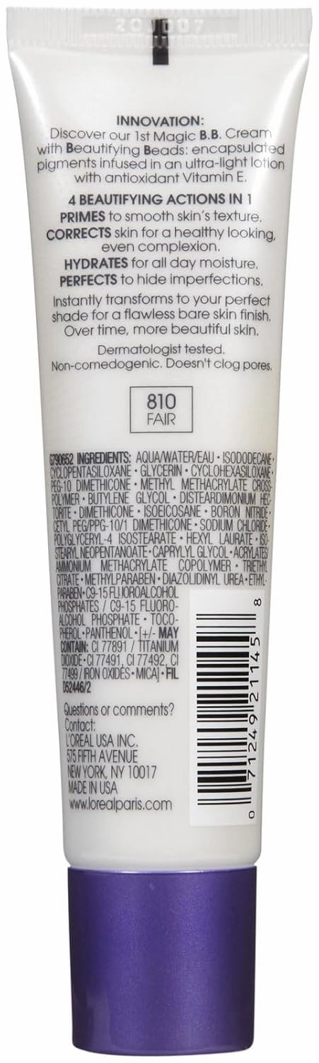 L'Oréal Paris Makeup True Match Lumi Glotion Natural Glow Enhancer Lotion Fair 1.35oz & Magic Skin Beautifier BB Cream Tinted Moisturizer Fair 1fl oz