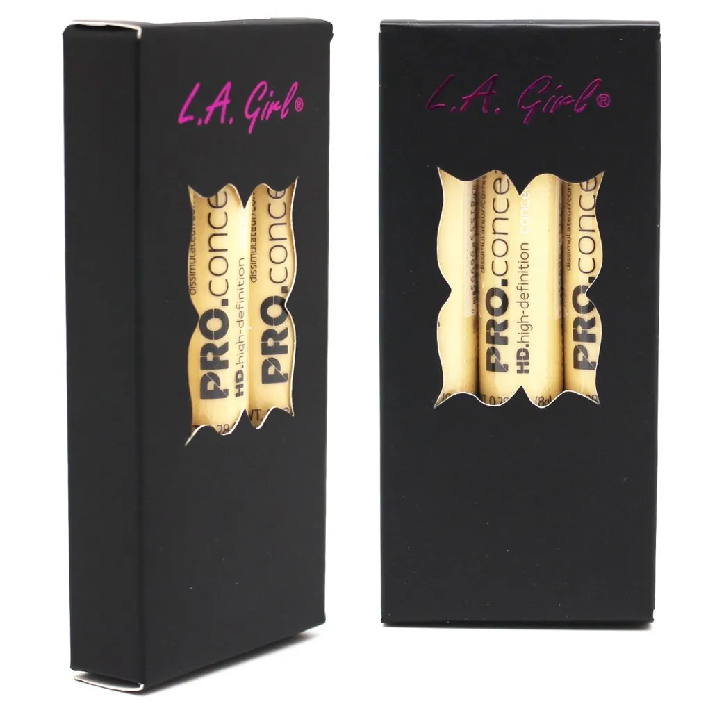 LA Girl Pro Coneal HD. High Definiton Concealer 0.25 oz GC995 Light Yellow (6 pcs Light Yellow)