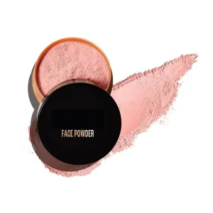 La.k.me Rose Loose Face Powder with Sunscreen, Warm Pink, Face Makeup for a Rosy Glow - Matte Finish for Oily Skin Control, 40 g