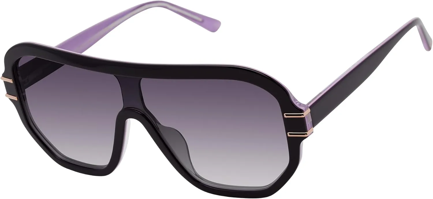 L.A.M.B. Gwen Stefani LA594 Shield Sunglasses for Women, UV400 Protection