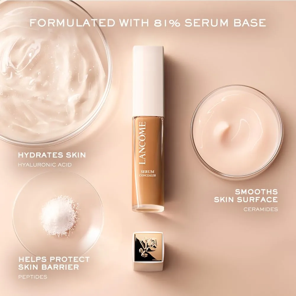 Lancôme Teint Idole Ultra Wear Care & Glow Serum Concealer - Medium Buildable Coverage & Natural Glow Finish - Up To 24H Hydration