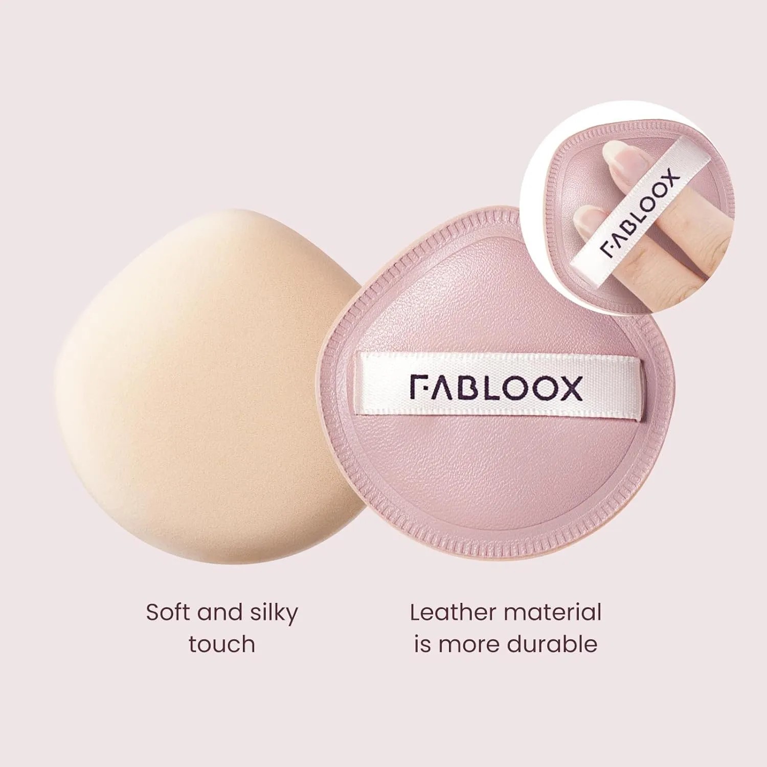 Large Makeup Puff, 3 Pcs Latex Free Powder Puff for Powder, Foundation and Concealer, Thick and Soft Makeup Sponge for Wet and Dry Use, Teardrop Blender Sponge