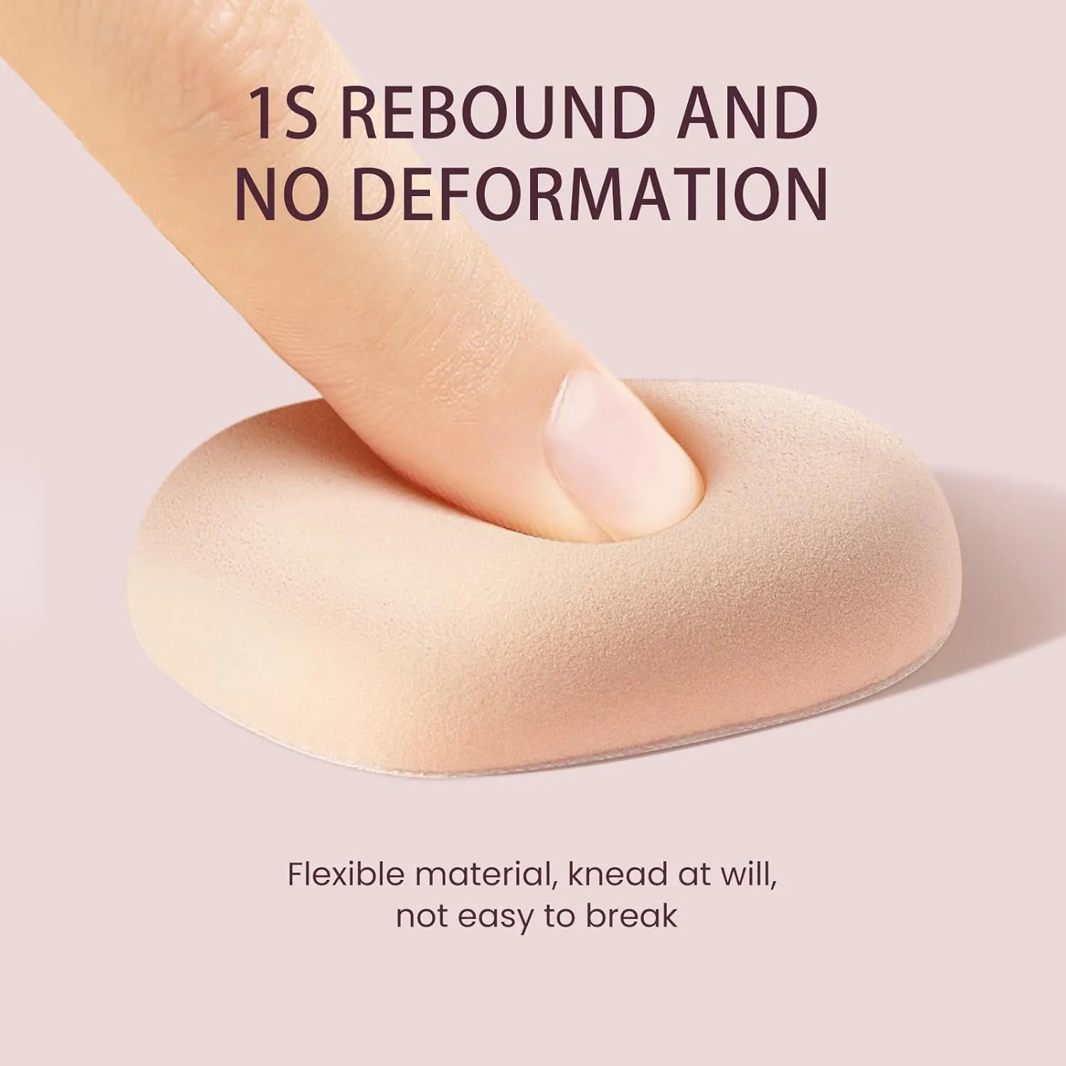 Large Makeup Puff, 3 Pcs Latex Free Powder Puff for Powder, Foundation and Concealer, Thick and Soft Makeup Sponge for Wet and Dry Use, Teardrop Blender Sponge