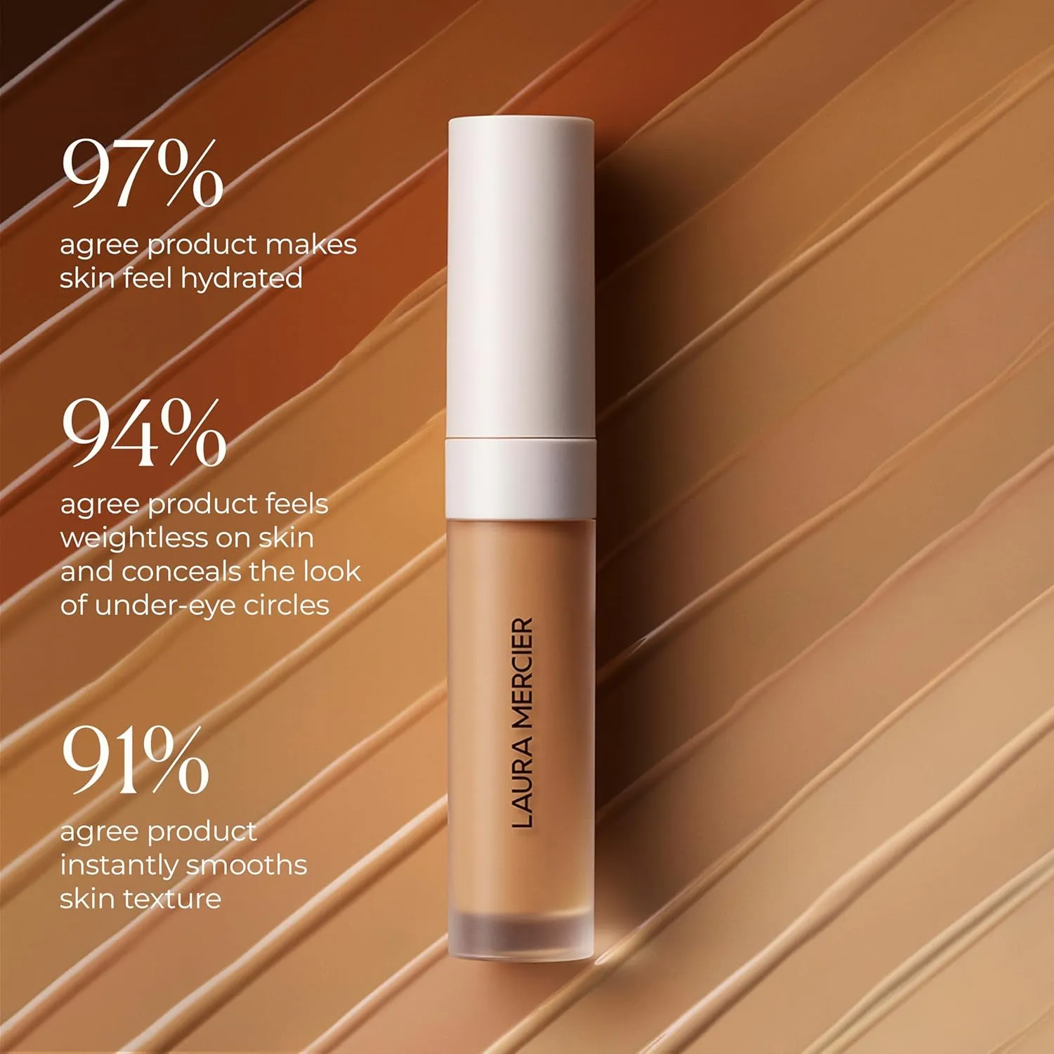 Laura Mercier Real Flawless Weightless Perfecting Serum Concealer, Long-Lasting, Waterproof, & Crease-Proof Wear, Buildable Coverage, Oil-Free