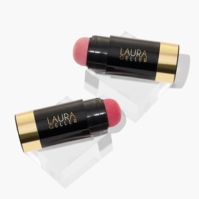 LAURA GELLER NEW YORK Serum Blush Cheek Tint Duo: Practical Pink   Beautiful Blossom