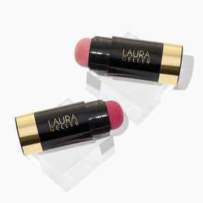LAURA GELLER NEW YORK Serum Blush Cheek Tint Duo: Practical Pink   Blushing Berry